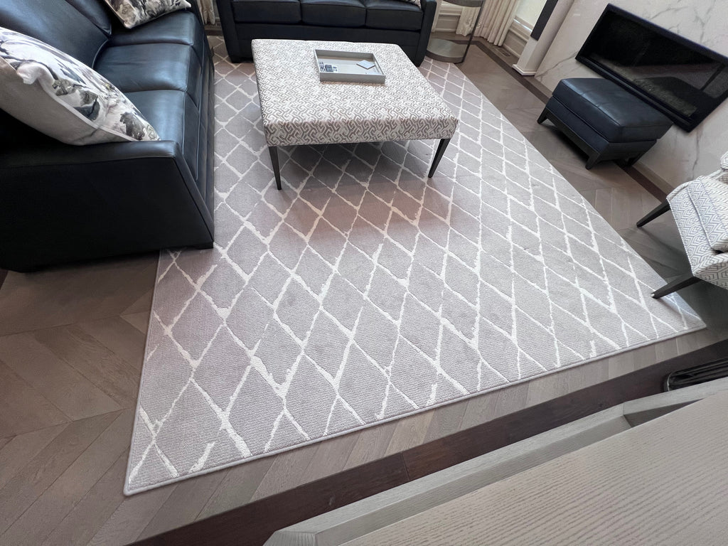 Ethan Allen Tracery Grey Rug 10x14 (*retail $7,536)