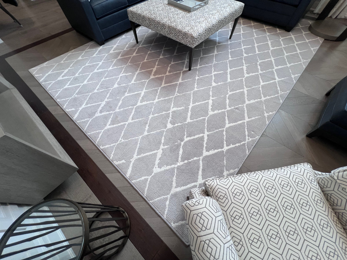 Ethan Allen Tracery Grey Rug 10x14 (*retail $7,536)