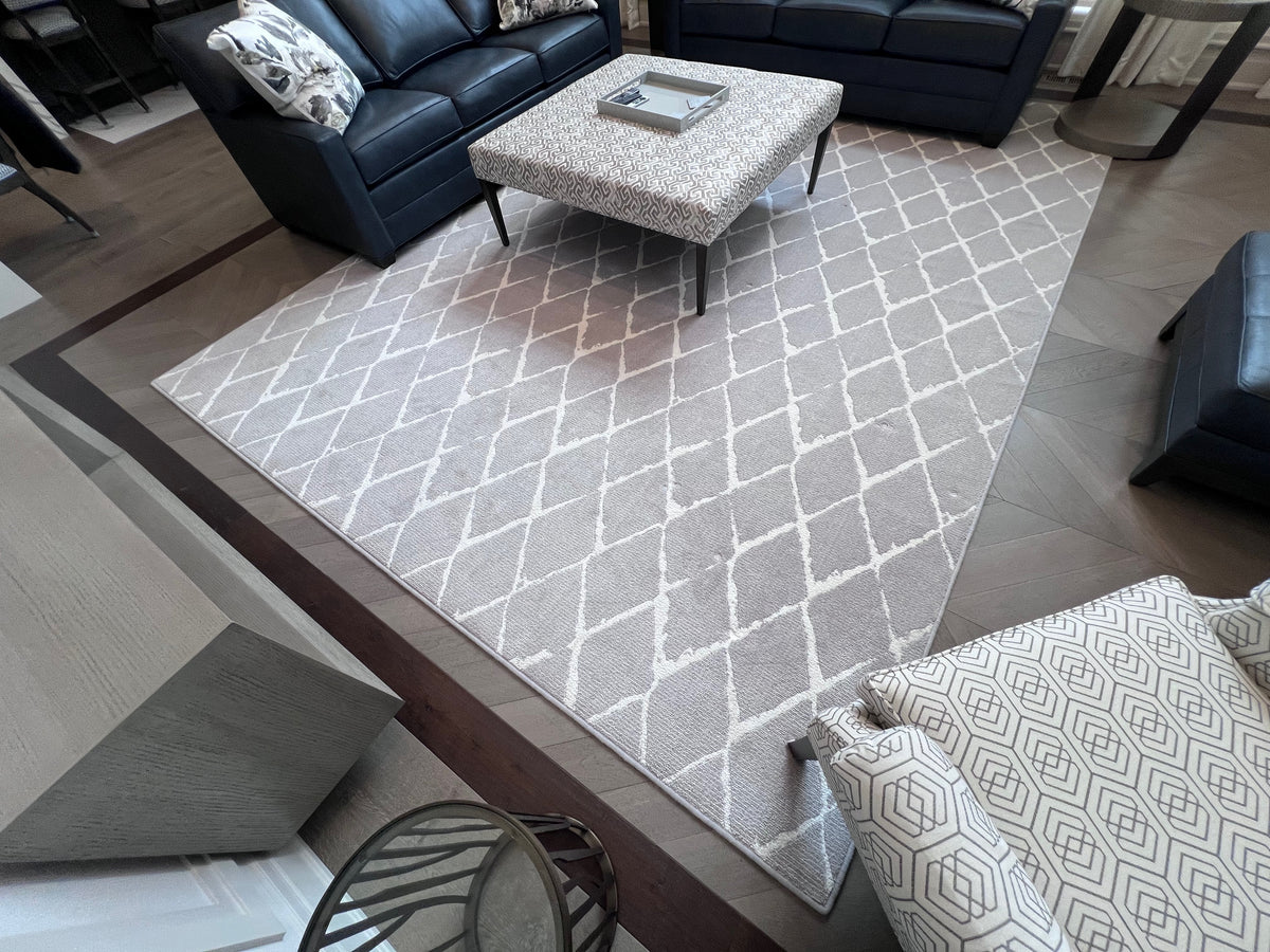 Ethan Allen Tracery Grey Rug 10x14 (*retail $7,536)