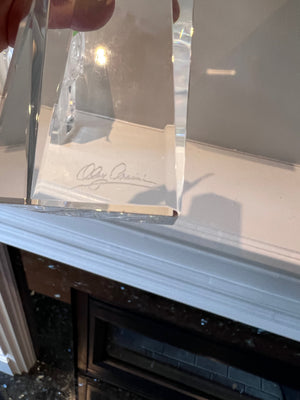 Crystal Candleholder by Oleg Cassini