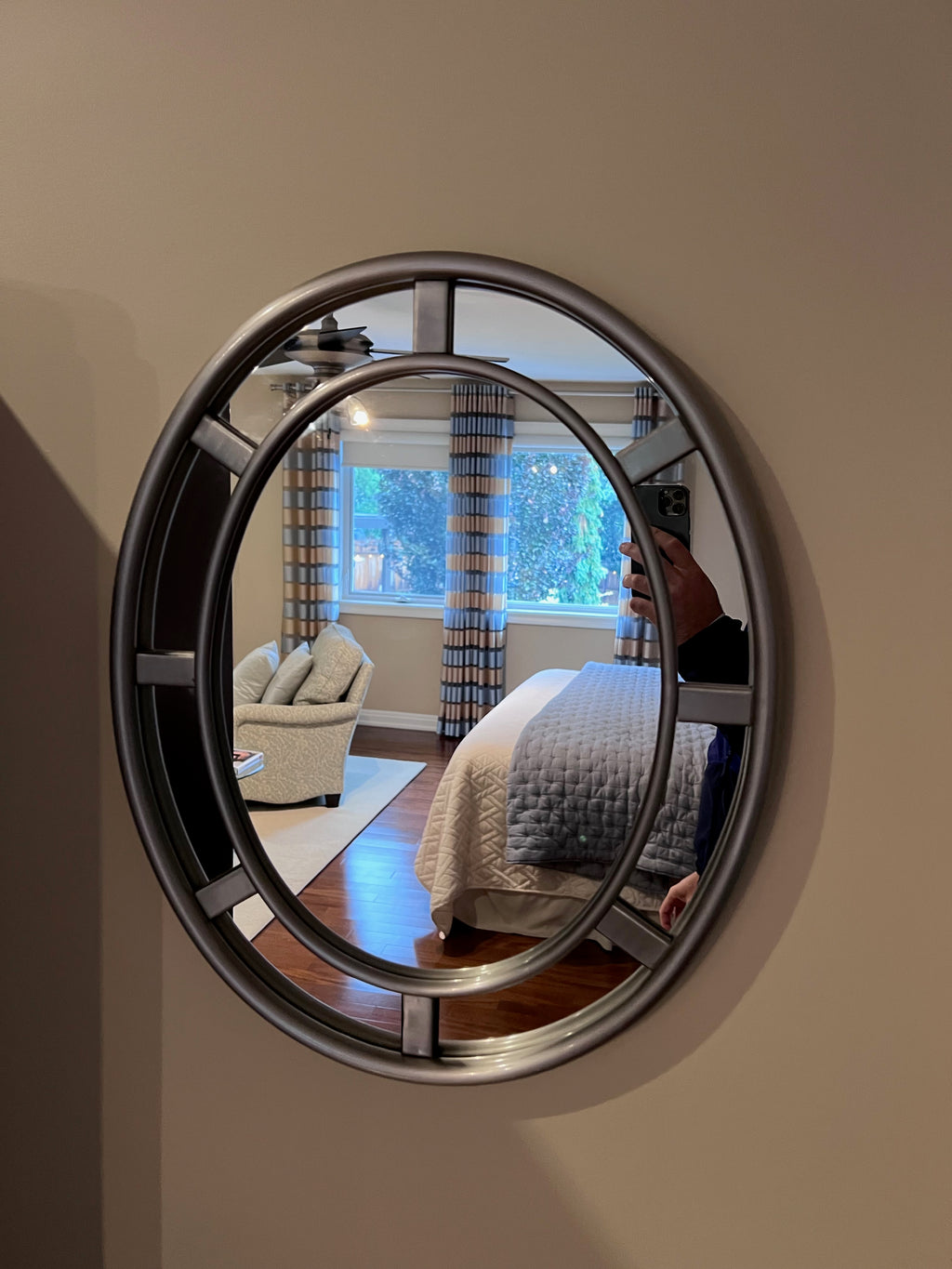 Pair of Small Silver Mirrors