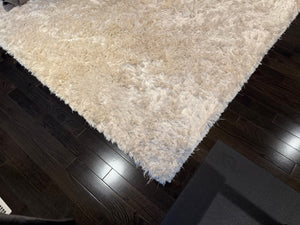 ELTE White Shag Rug - 9x12ft
