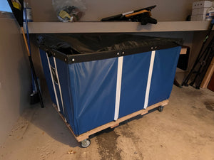 ULINE Vinyl Basket Truck - 24 Bushel, Blue (*retail $625)