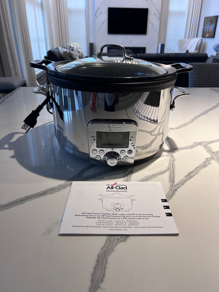 All-Clad Gourmet Plus Slow Cooker, 5-Qt (*like-new) (*RETAIL $334.95)