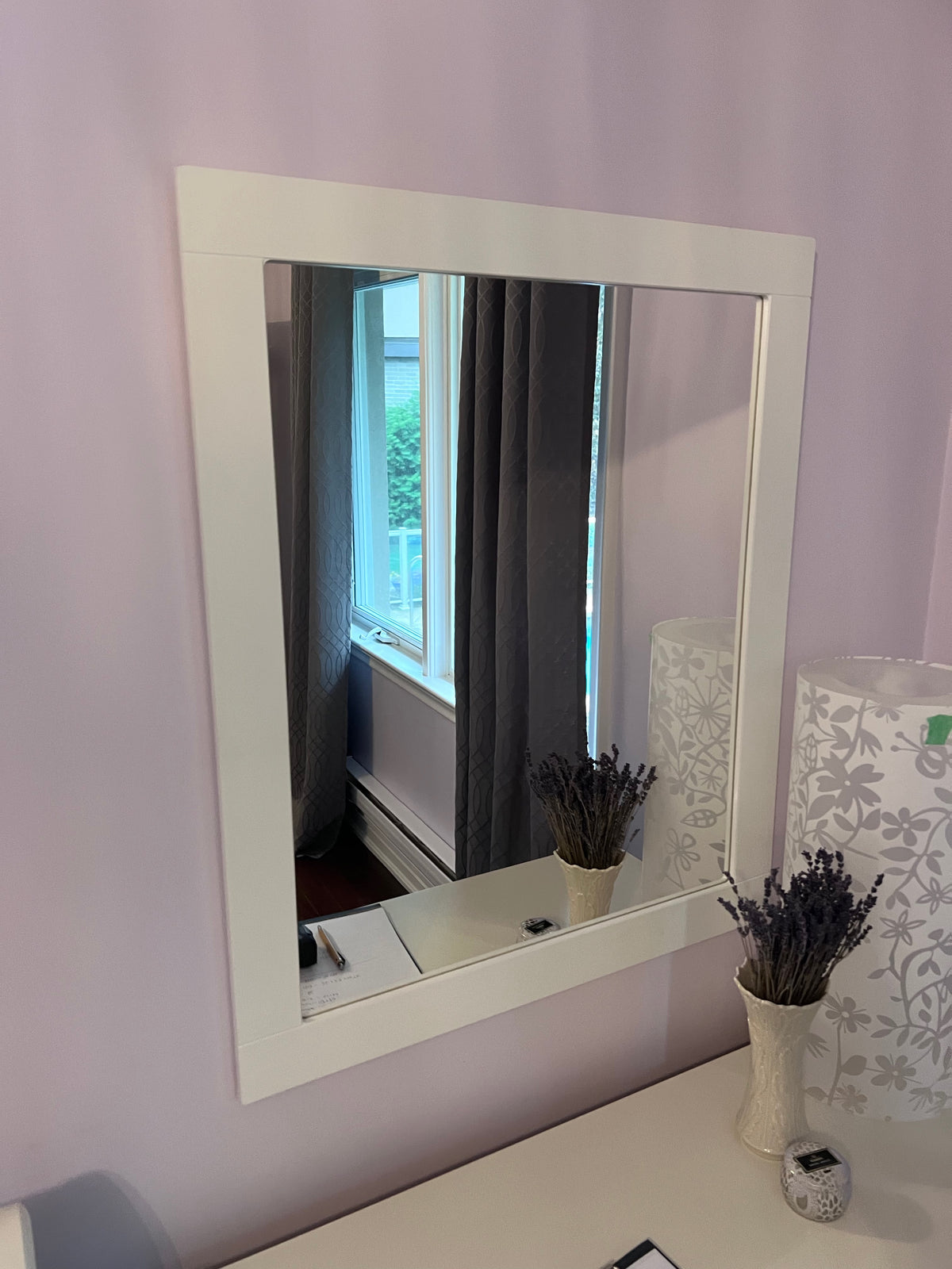 Pair of White Mirrors