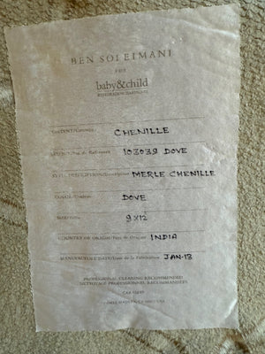Ben Soleimani for Restoration Hardware baby & child 'Merle Chenille' Dove Rug- 9x12ft