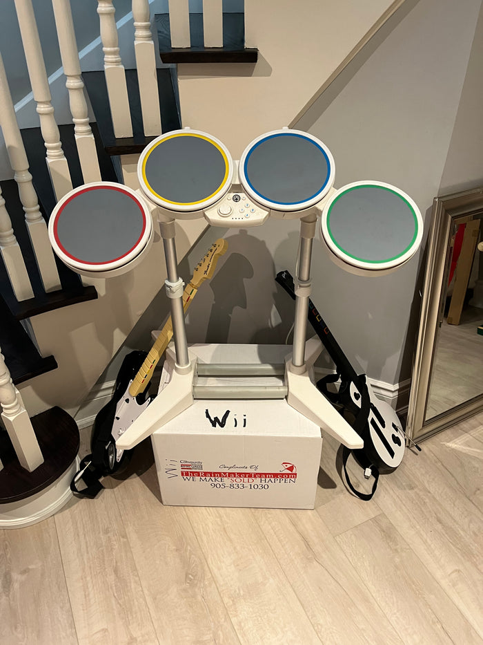 Nintendo Wii Rock Band Lot