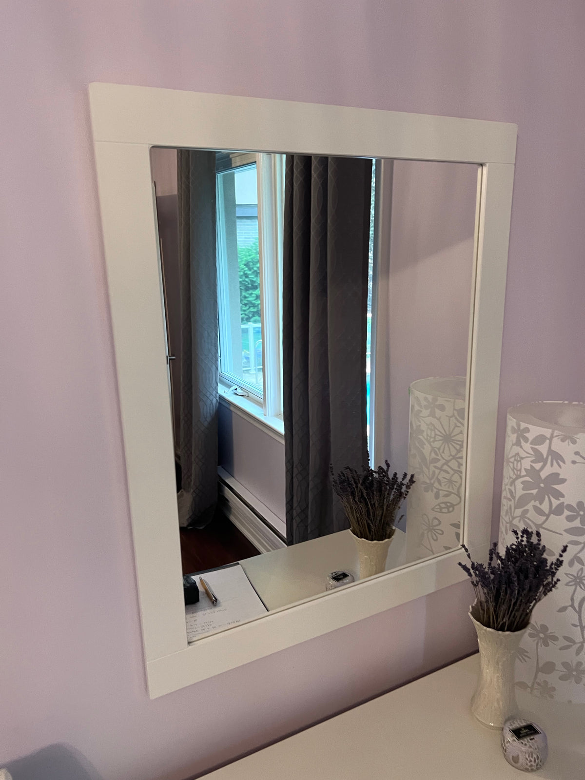 Pair of White Mirrors