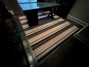 Striped Area Rug- 8x9 ft
