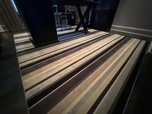 Striped Area Rug- 8x9 ft