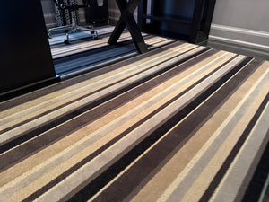 Striped Area Rug- 8x9 ft