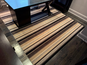 Striped Area Rug- 8x9 ft