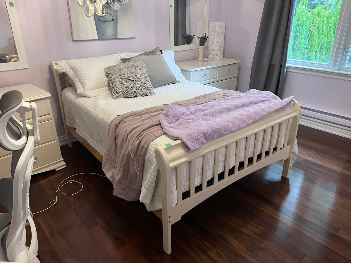 Double White Bed Frame