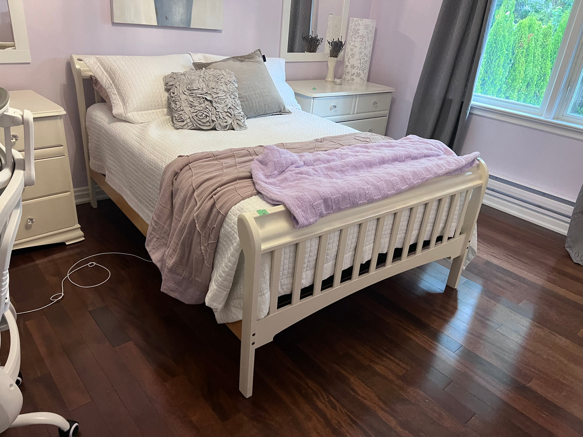 Double White Bed Frame