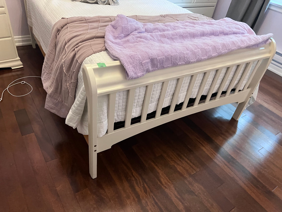 Double White Bed Frame