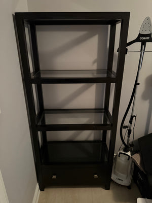 Sunpan Hutton Tall Etagere, Dark Brown Finish # 1