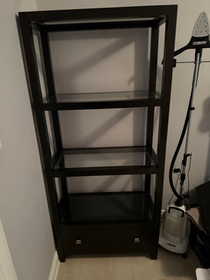 Sunpan Hutton Tall Etagere, Dark Brown Finish # 2