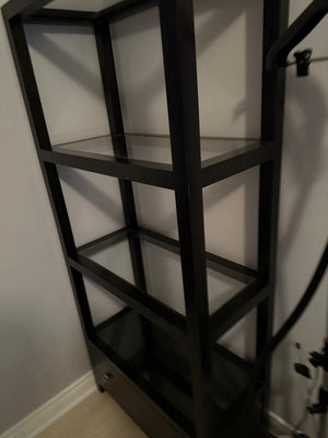 Sunpan Hutton Tall Etagere, Dark Brown Finish # 2