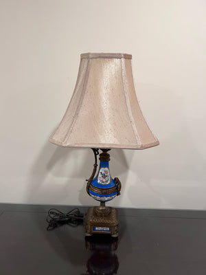 Antique French Porcelain Table Lamp, serves style