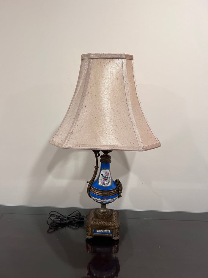 Antique French Porcelain Table Lamp, serves style