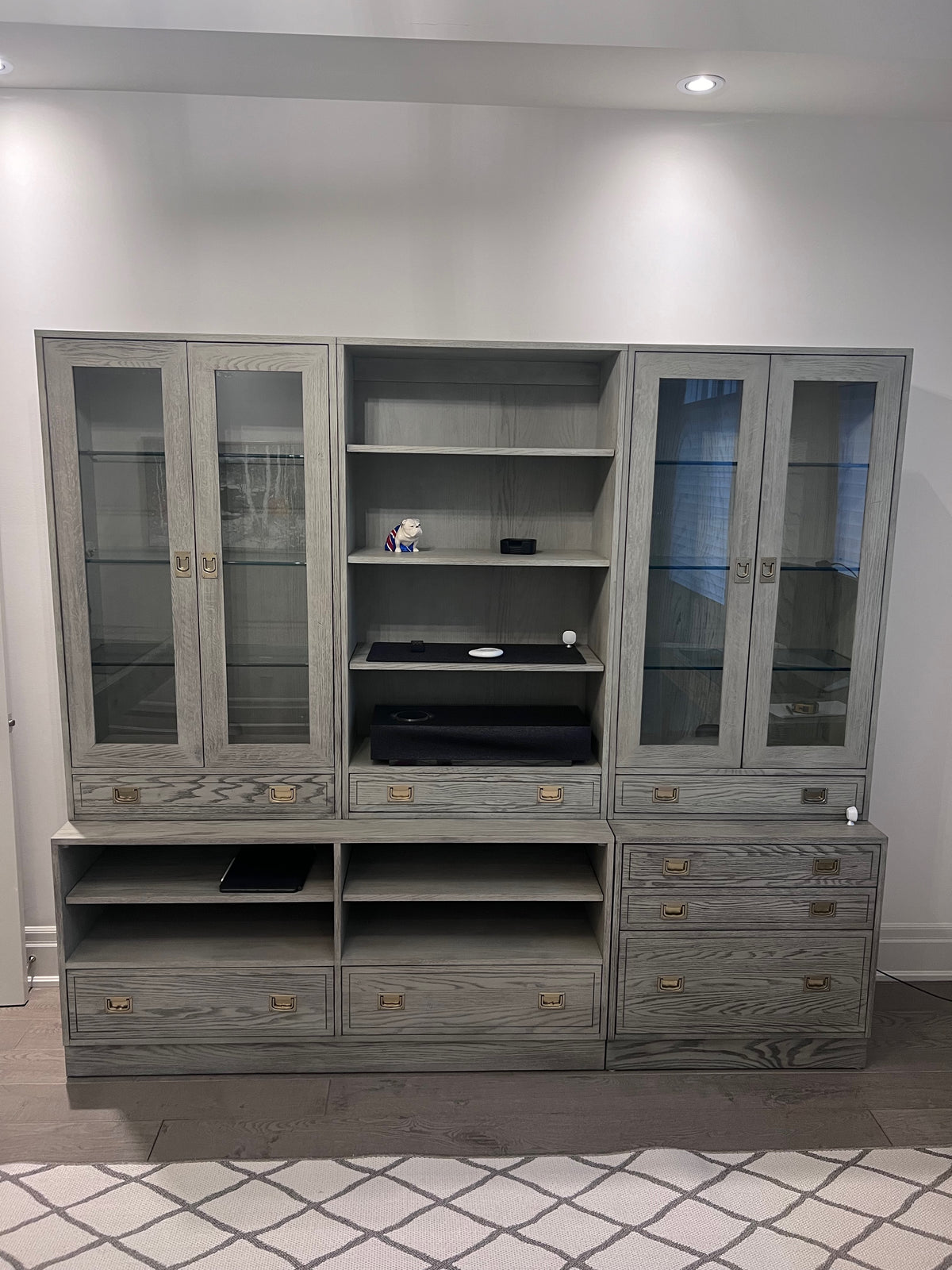 Ethan Allen Callum Office Modular Unit in 'Sunwashed Gray Oak' (*retail $7,736)