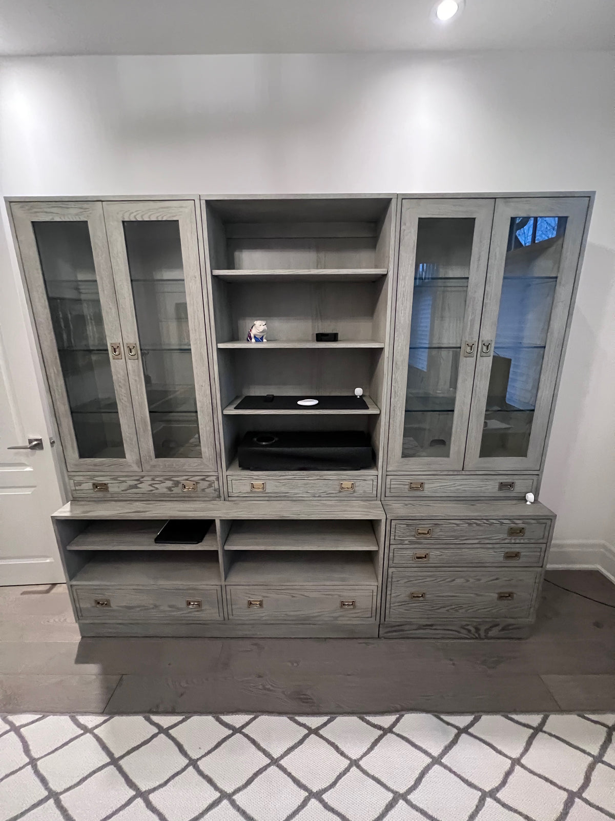 Ethan Allen Callum Office Modular Unit in 'Sunwashed Gray Oak' (*retail $7,736)