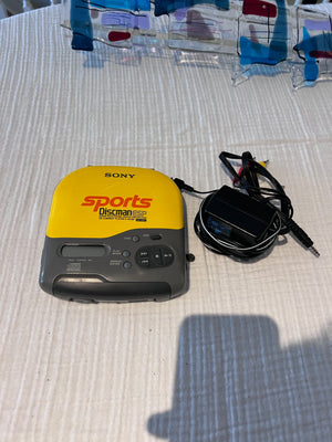Vintage Sony Sports Discman ESP Portable CD Player