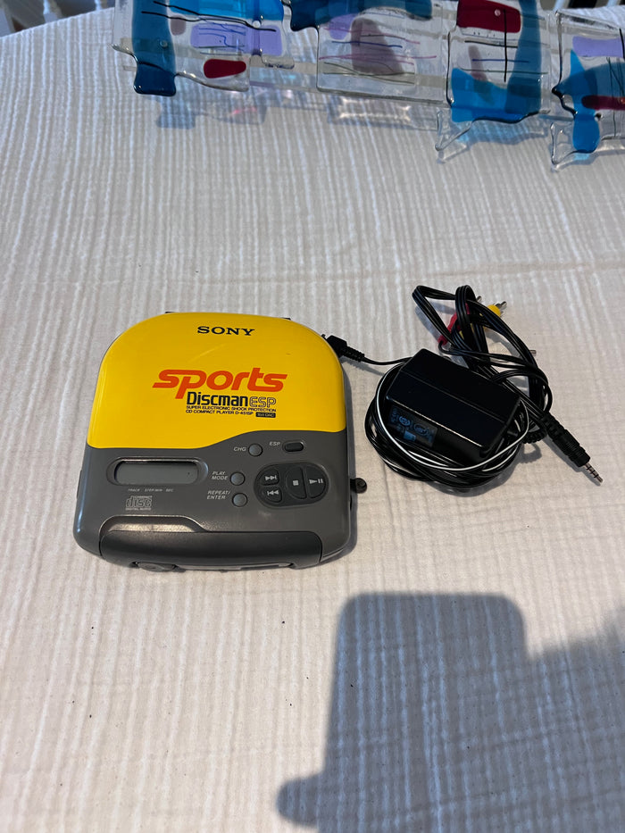 Vintage Sony Sports Discman ESP Portable CD Player