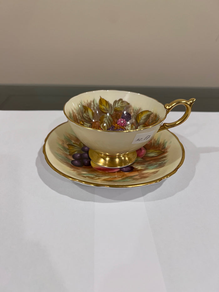 Aynsley Orchard Cup & Saucer (*repaired)