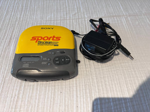 Vintage Sony Sports Discman ESP Portable CD Player