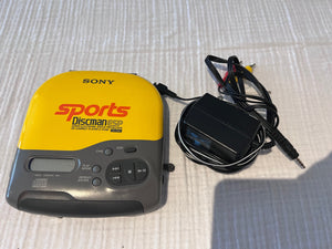 Vintage Sony Sports Discman ESP Portable CD Player