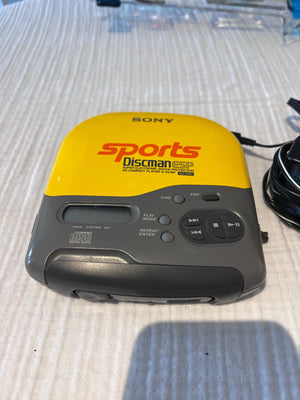 Vintage Sony Sports Discman ESP Portable CD Player