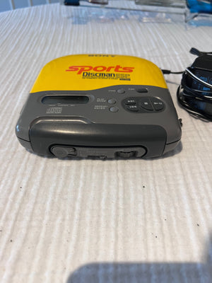 Vintage Sony Sports Discman ESP Portable CD Player