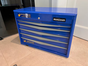 Mastercraft 5 Drawer Ball Bearing Tool Chest- Blue