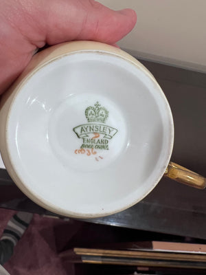 Aynsley Orchard Cup & Saucer (*repaired)