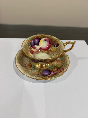 Aynsley 'All Over' Orchard Cup & Saucer