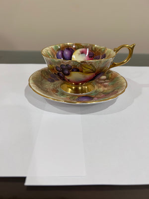 Aynsley 'All Over' Orchard Cup & Saucer