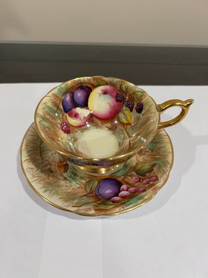 Aynsley 'All Over' Orchard Cup & Saucer