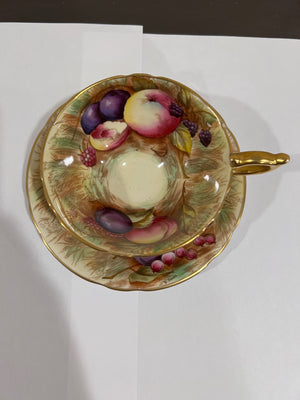 Aynsley 'All Over' Orchard Cup & Saucer