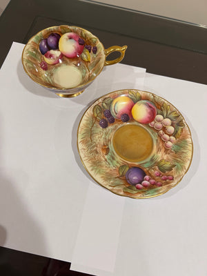 Aynsley 'All Over' Orchard Cup & Saucer
