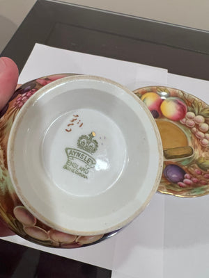 Aynsley 'All Over' Orchard Cup & Saucer