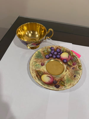 Aynsley Orchard Gold Cup & Saucer