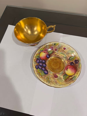 Aynsley Orchard Gold Cup & Saucer