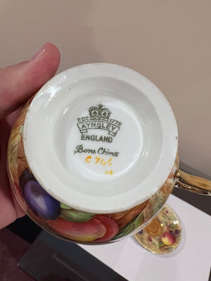 Aynsley Orchard Gold Cup & Saucer