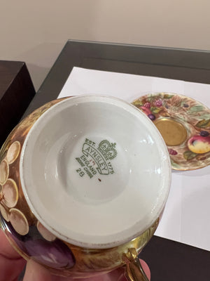 Aynsley Orchard Gold Cup & Saucer