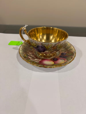 Aynsley Orchard Gold Cup & Saucer