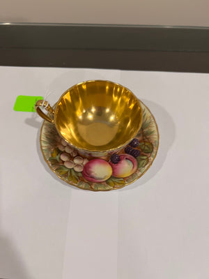 Aynsley Orchard Gold Cup & Saucer