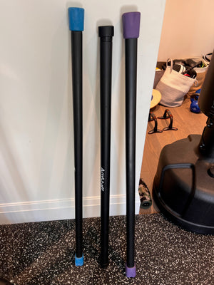 3 Amstaff Body Bars (12lb, 15lb, 25lb)
