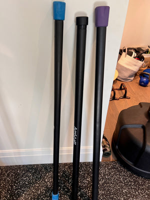 3 Amstaff Body Bars (12lb, 15lb, 25lb)