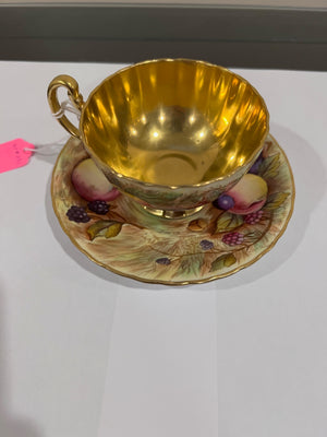 Aynsley Orchard Gold Cup & Saucer